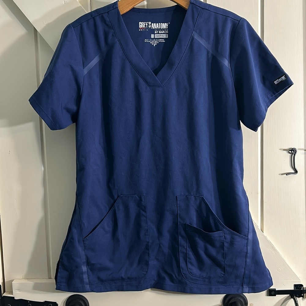 Grey’s Anatomy scrubs, blue, gently used, excellent condition size S, 3 pockets